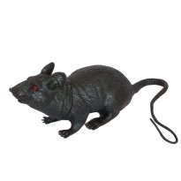 Резиновая Крыса 10см (черная)